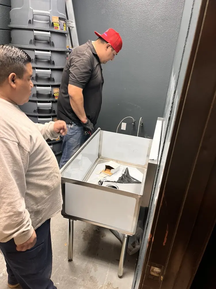 Commercial plumbing and sink installation in Walmo